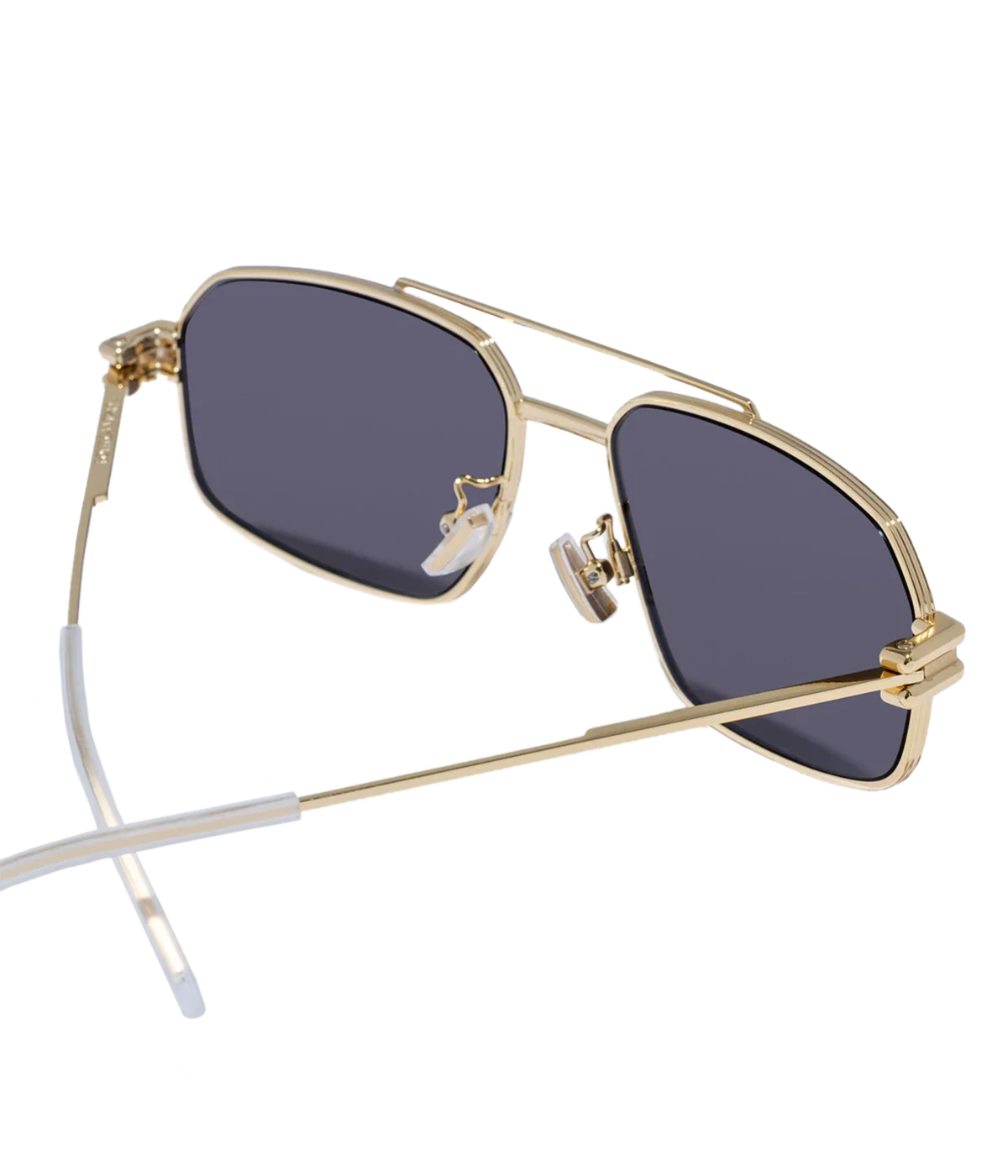 Rectangle Wire Sunglasses in Gold