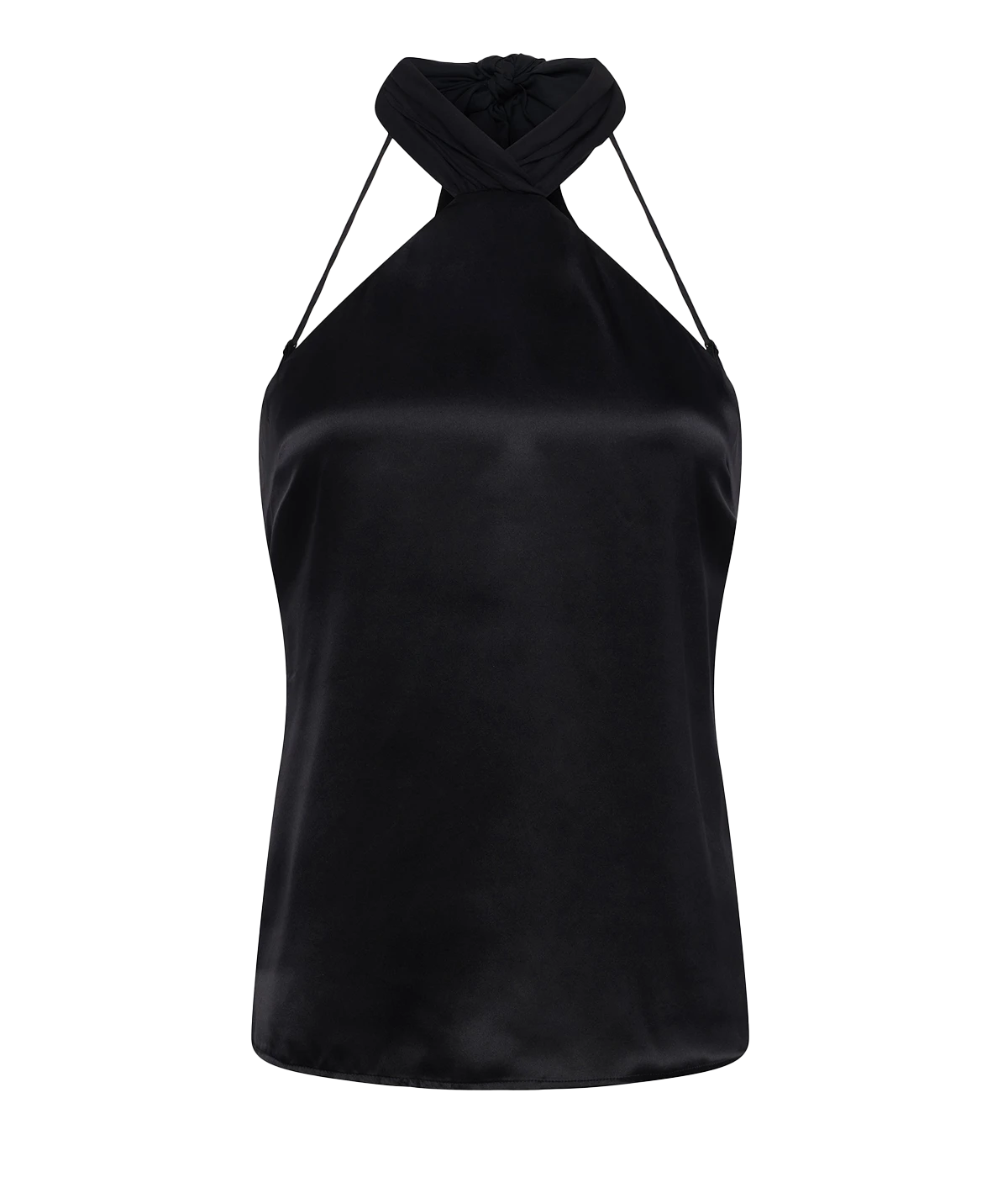 Riviera Shoulder Cape Top in Black