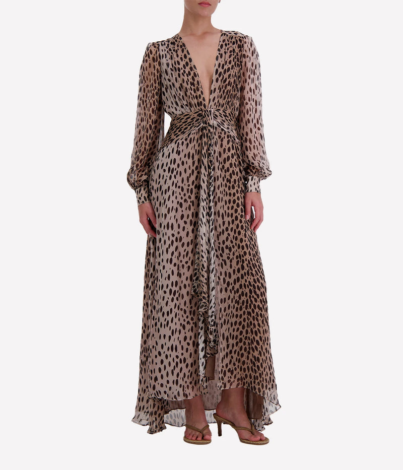 Meera Dress in Antelope Spot