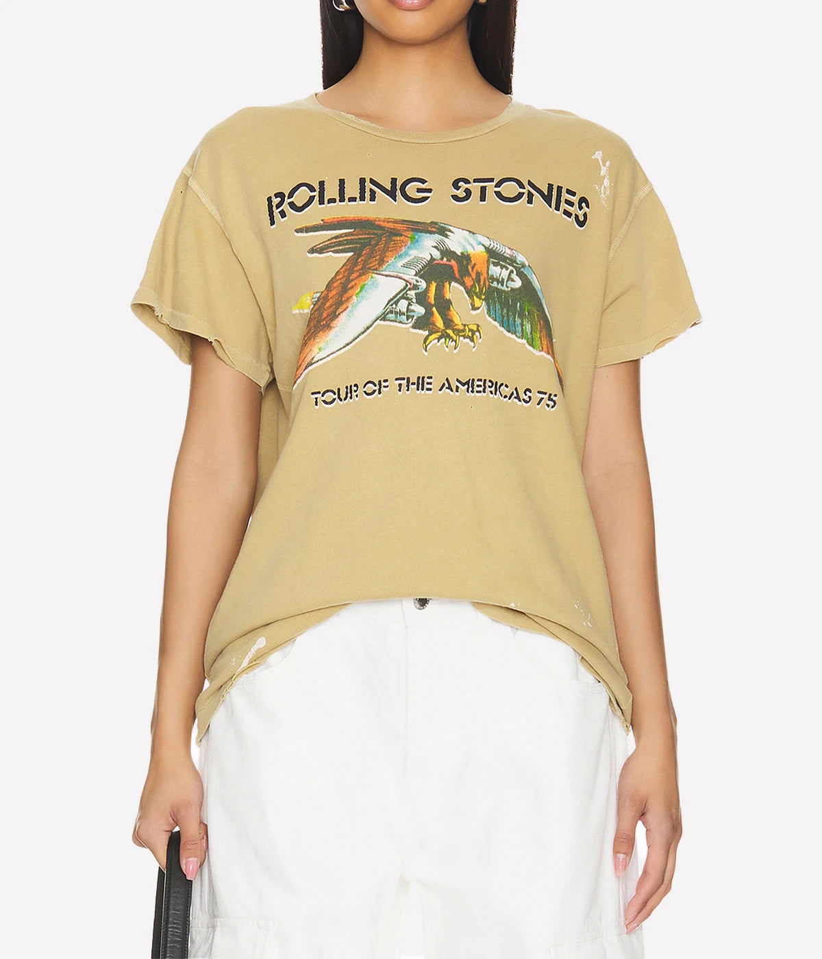 Rolling Stones 1975 T-Shirt in Sand