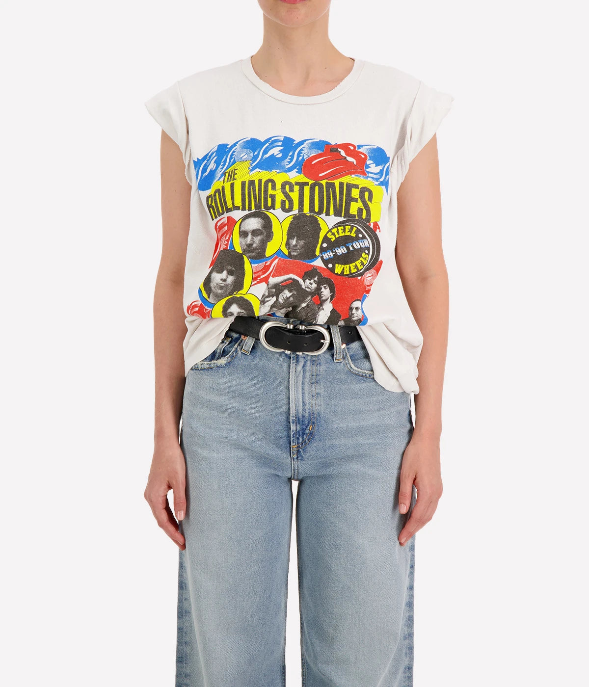 Rolling Stones 1989 T-Shirt in Vintage White