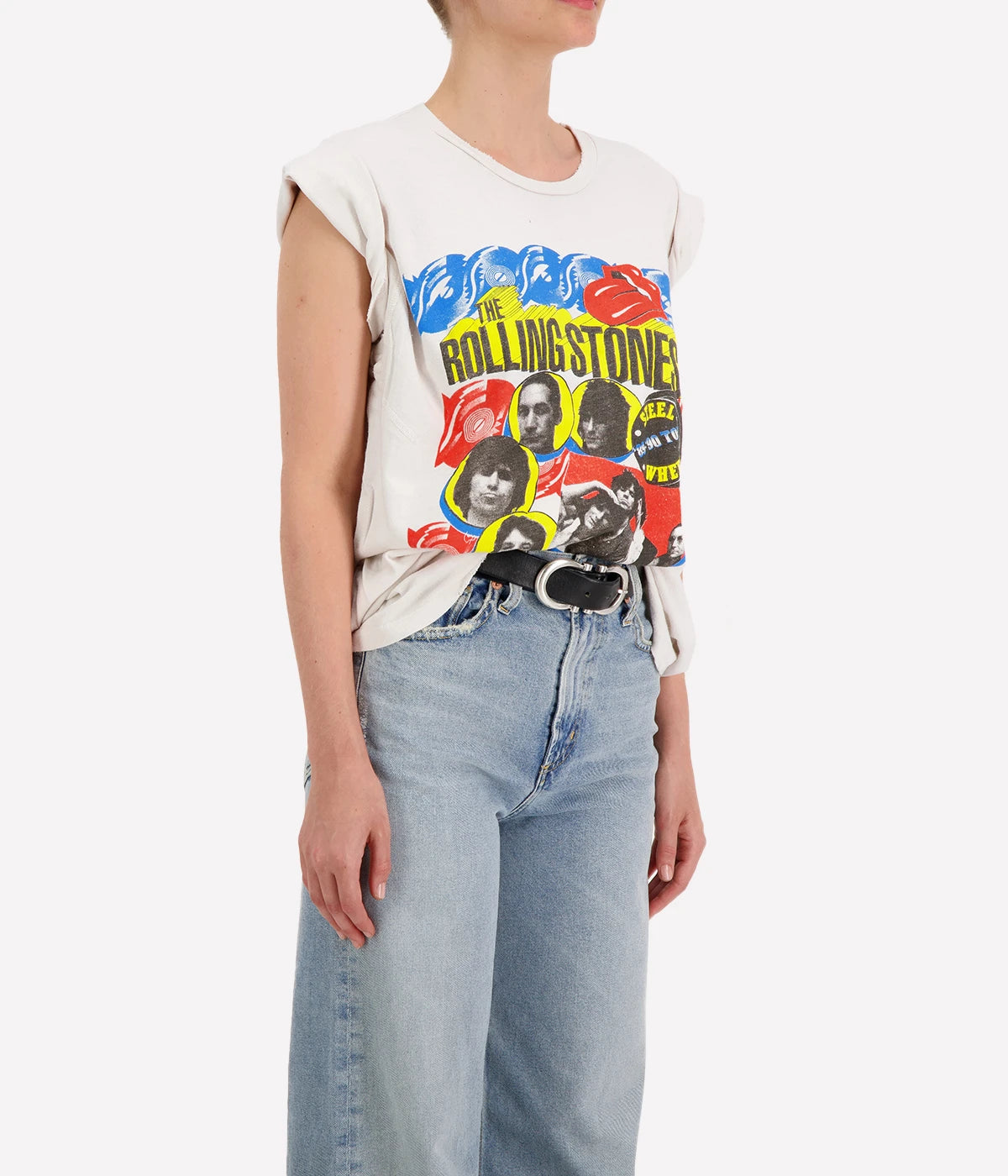 Rolling Stones 1989 T-Shirt in Vintage White