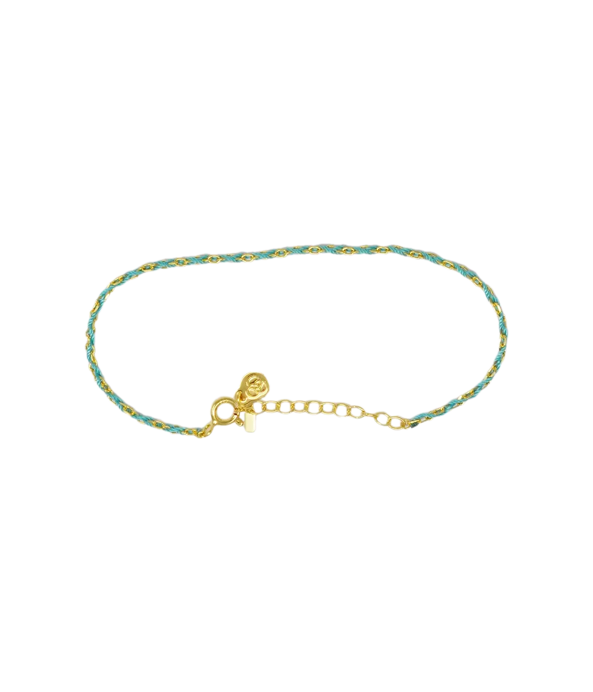Rook Bracelet in 14K Yellow Gold & Teal