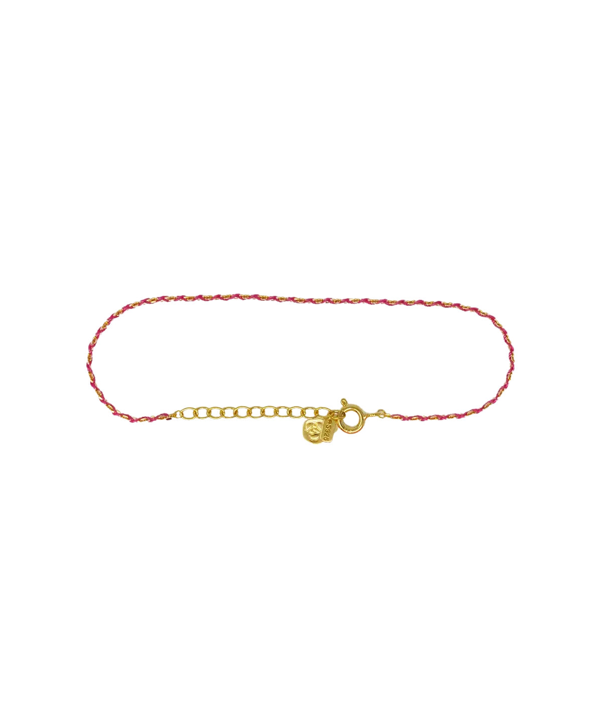Rook Bracelet in 14K Yellow Gold & Pink