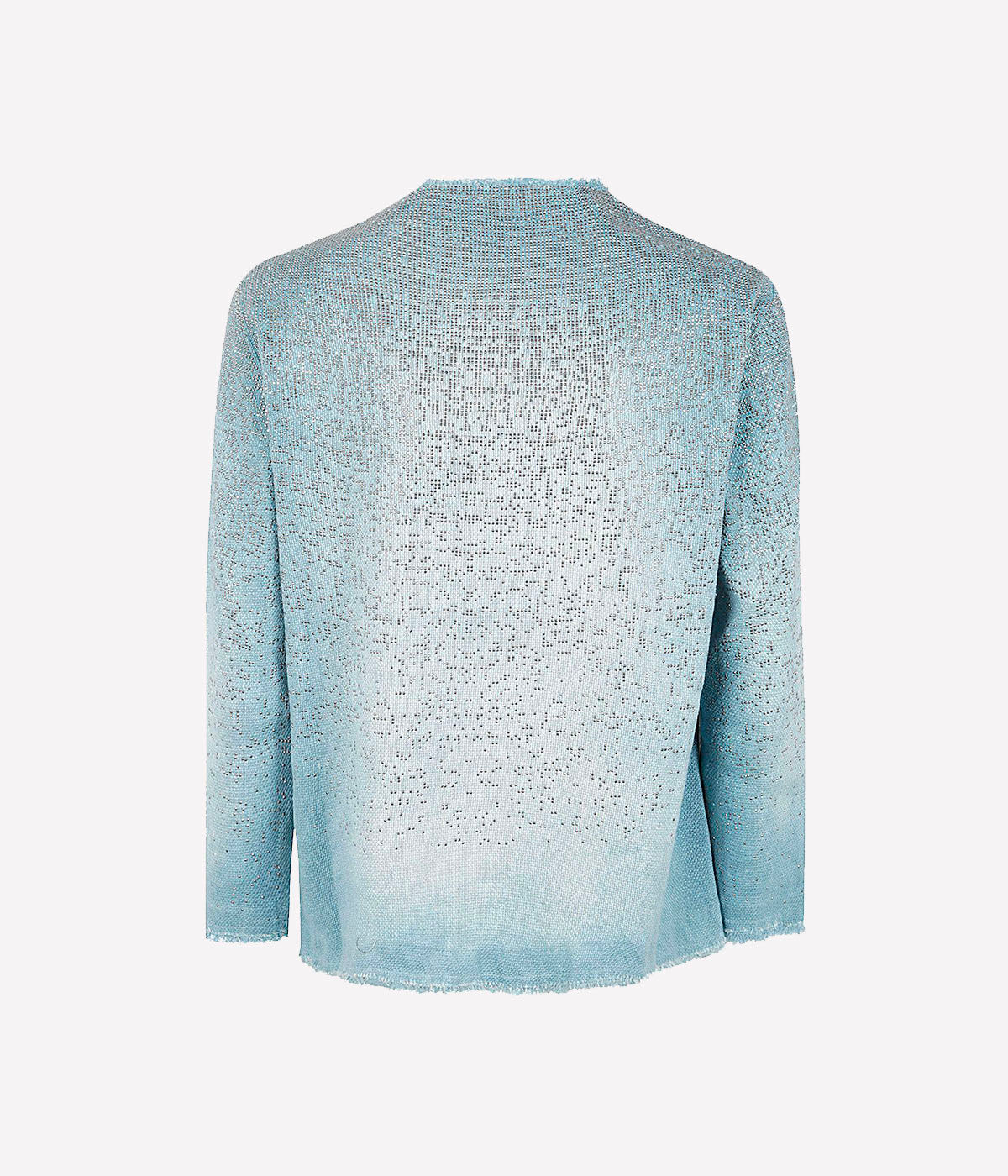Round Neck Mat Stitch Jacket w Studs in Water