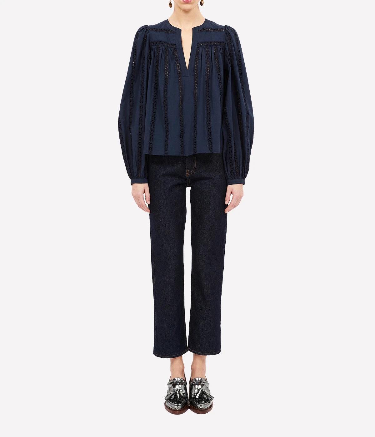 Rowan Blouse in Midnight