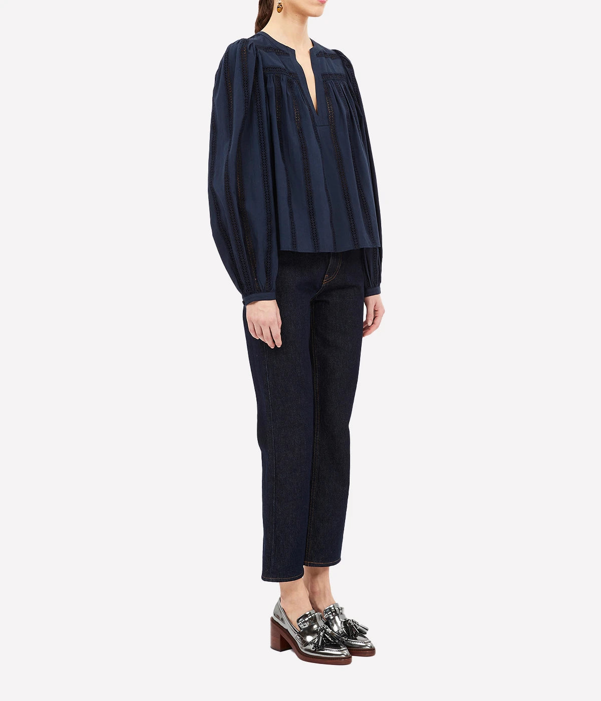 Rowan Blouse in Midnight