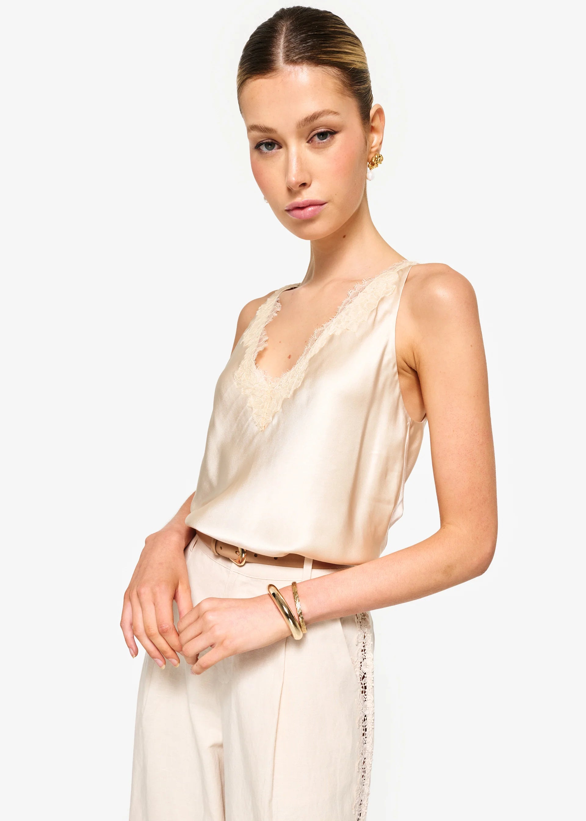 Marris Camisole in Bone