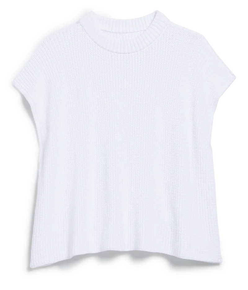 Montecito Italian Sweater Vest in WHITE