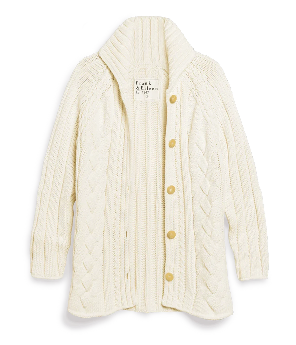 Cotswolds-Cable Knit Cardigan in IVORY