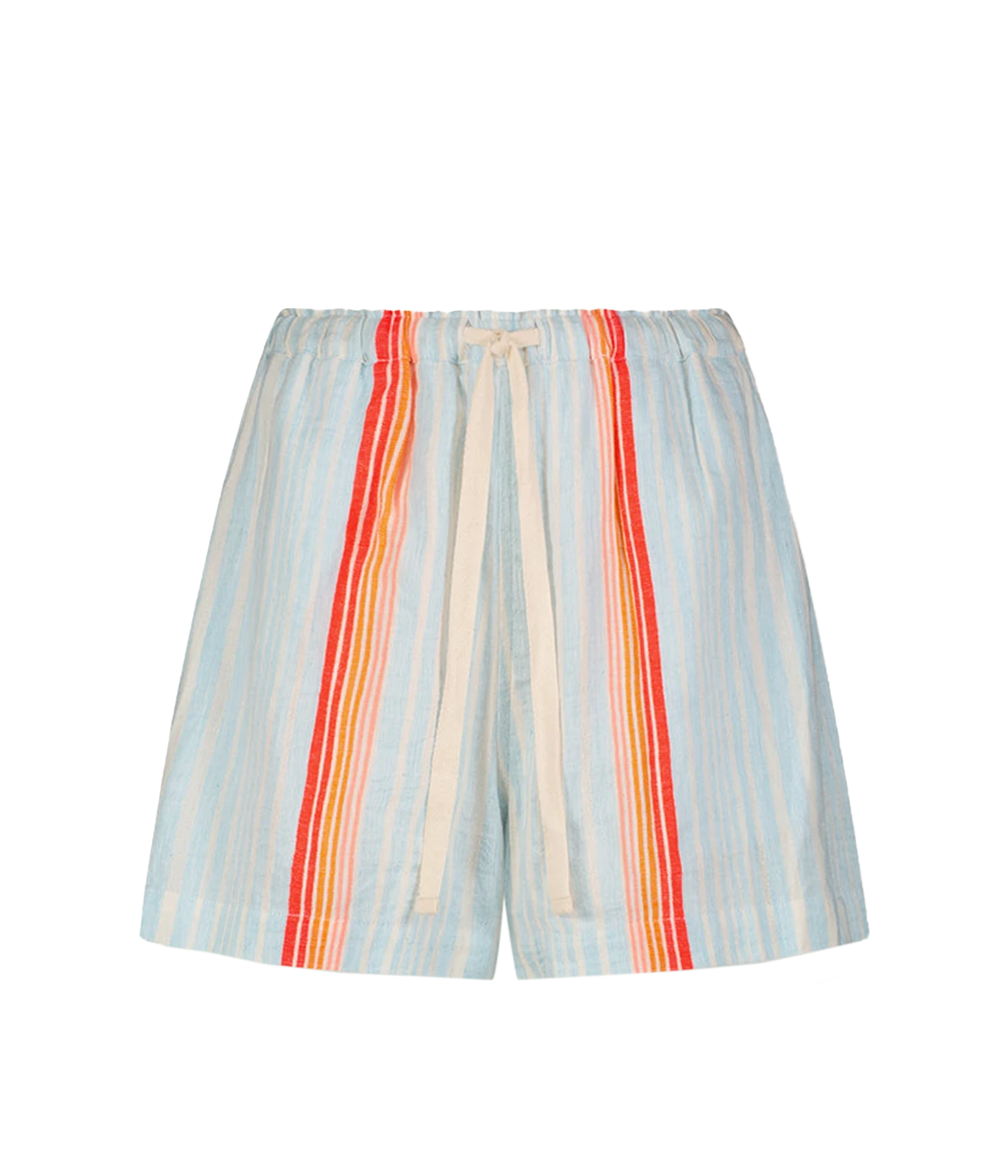 Comfortable Belted Shorts: Designed with an elastic waistband for a secure and comfortable fit, these shorts are perfect for effortless summer wear.
Stylish Side Pockets: Convenient side slant pockets add practicality, allowing you to keep your essentials close while maintaining a chic look.
Front Tie Belt: The front tie belt adds a playful touch, enhancing the casual, laid-back aesthetic that is perfect for sunny days.