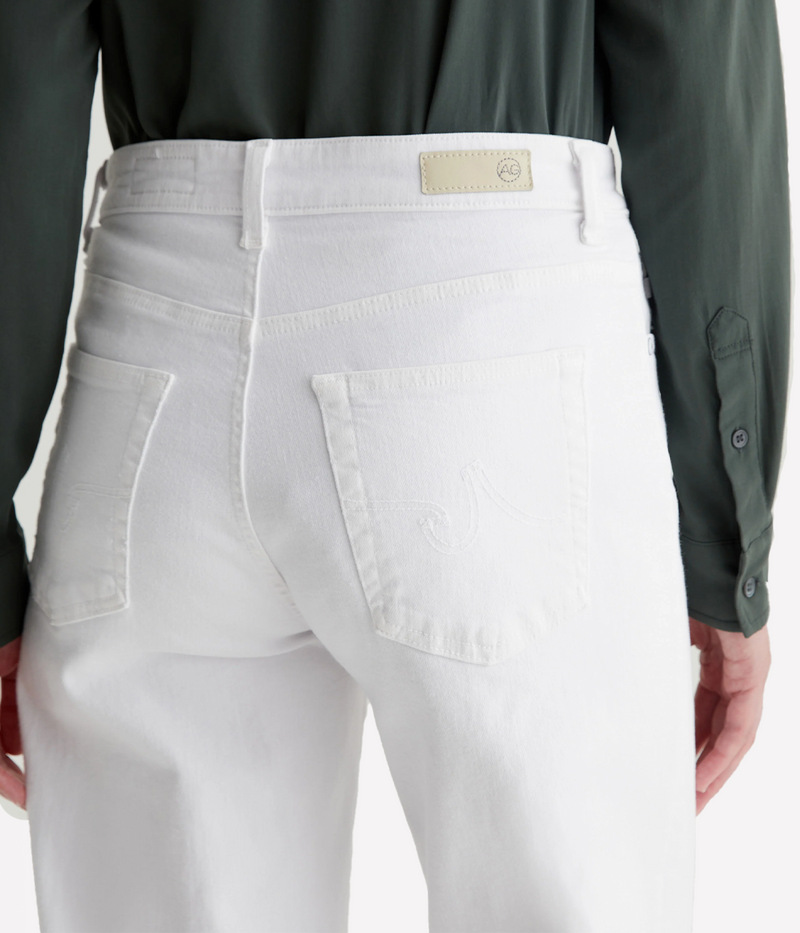 Saige Wide Leg Jean in Gallery White