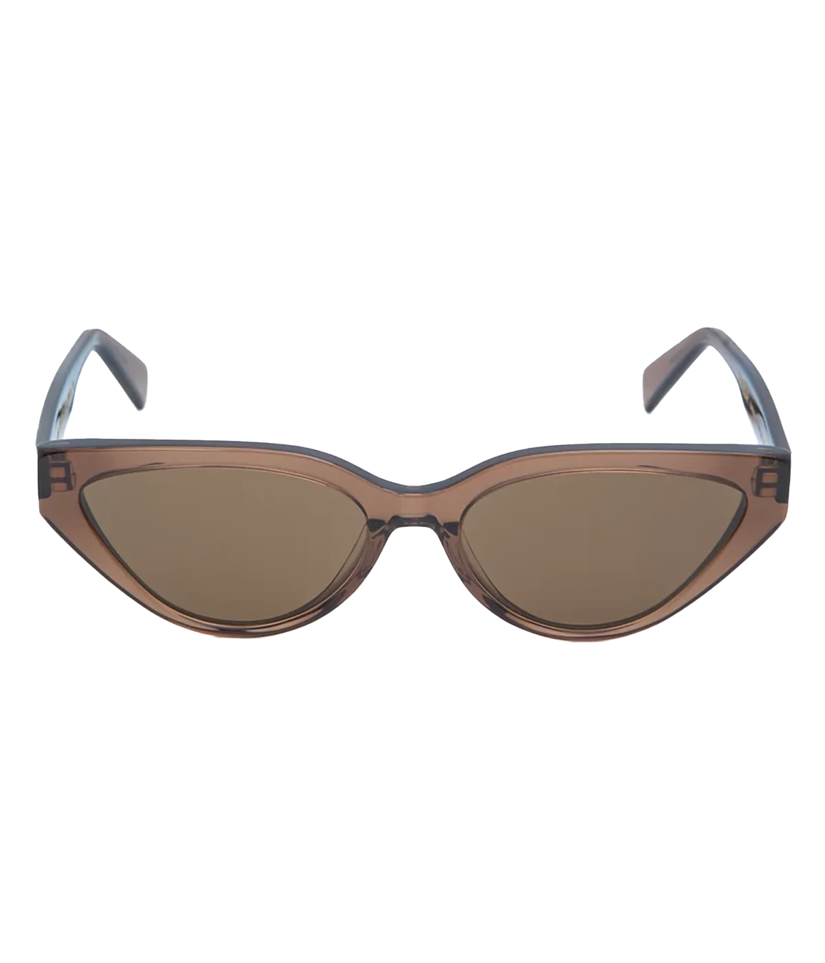 Brown cateye sunglasses by Viveur. Made in Italy.