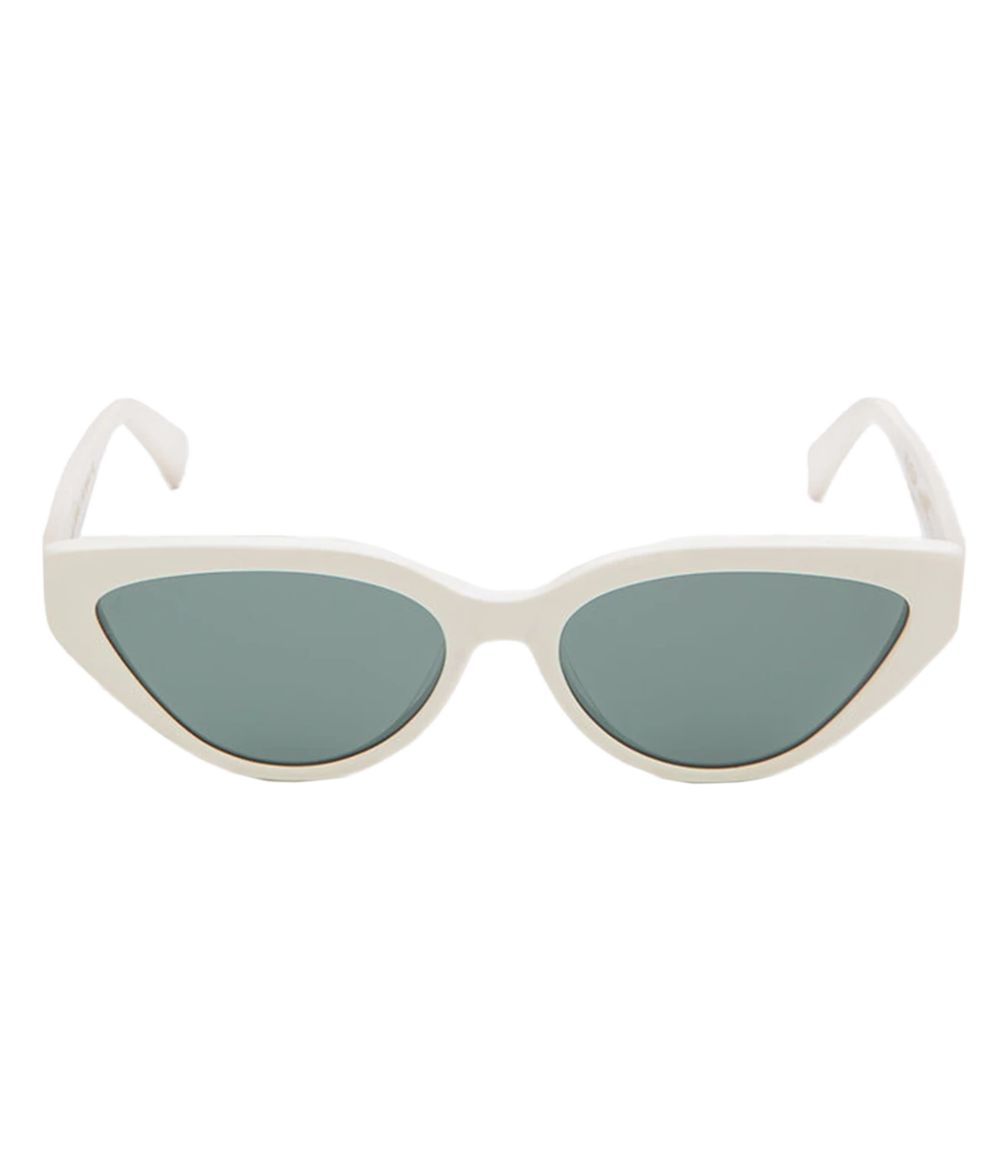 Saint Tropez Sunglasses in White & Green