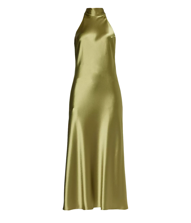 Scallop Sienna Dress in Olive