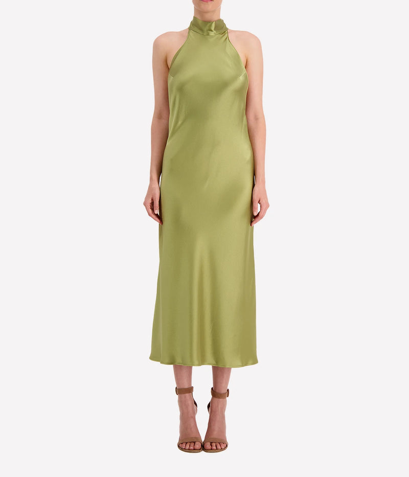 Scallop Sienna Dress in Olive