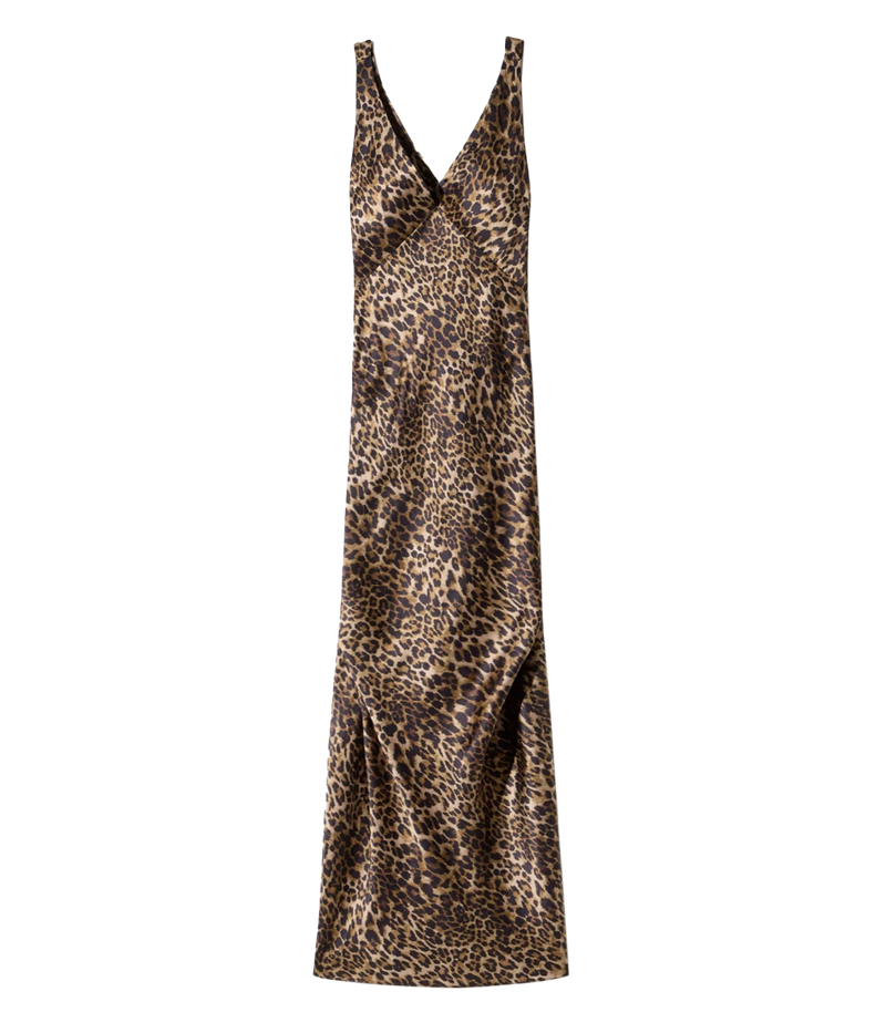 Aline Gown In Vintage Leopard Print
