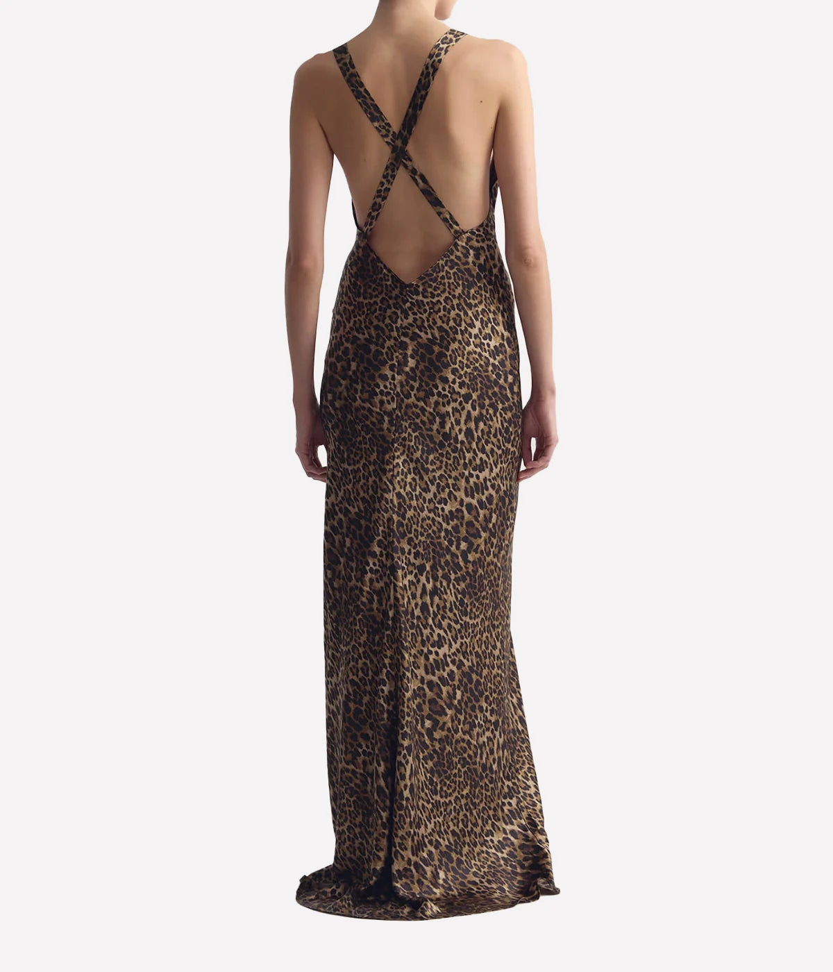 Aline Gown In Vintage Leopard Print