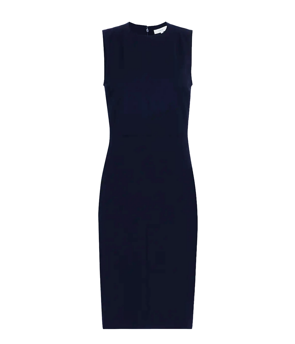 Seamed Front Sheath Dress in Costal Calexico
