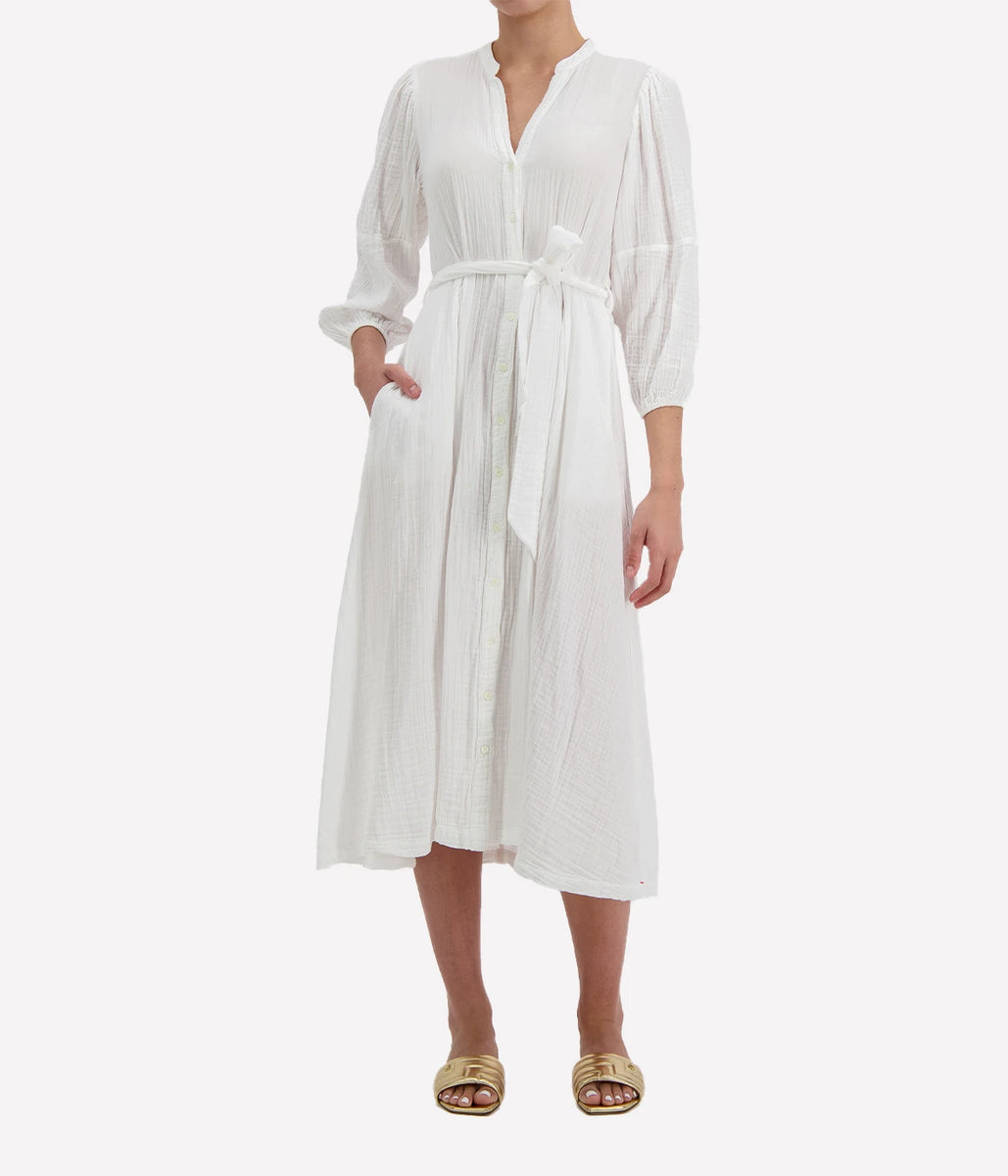 Selena Dress in White Calexico