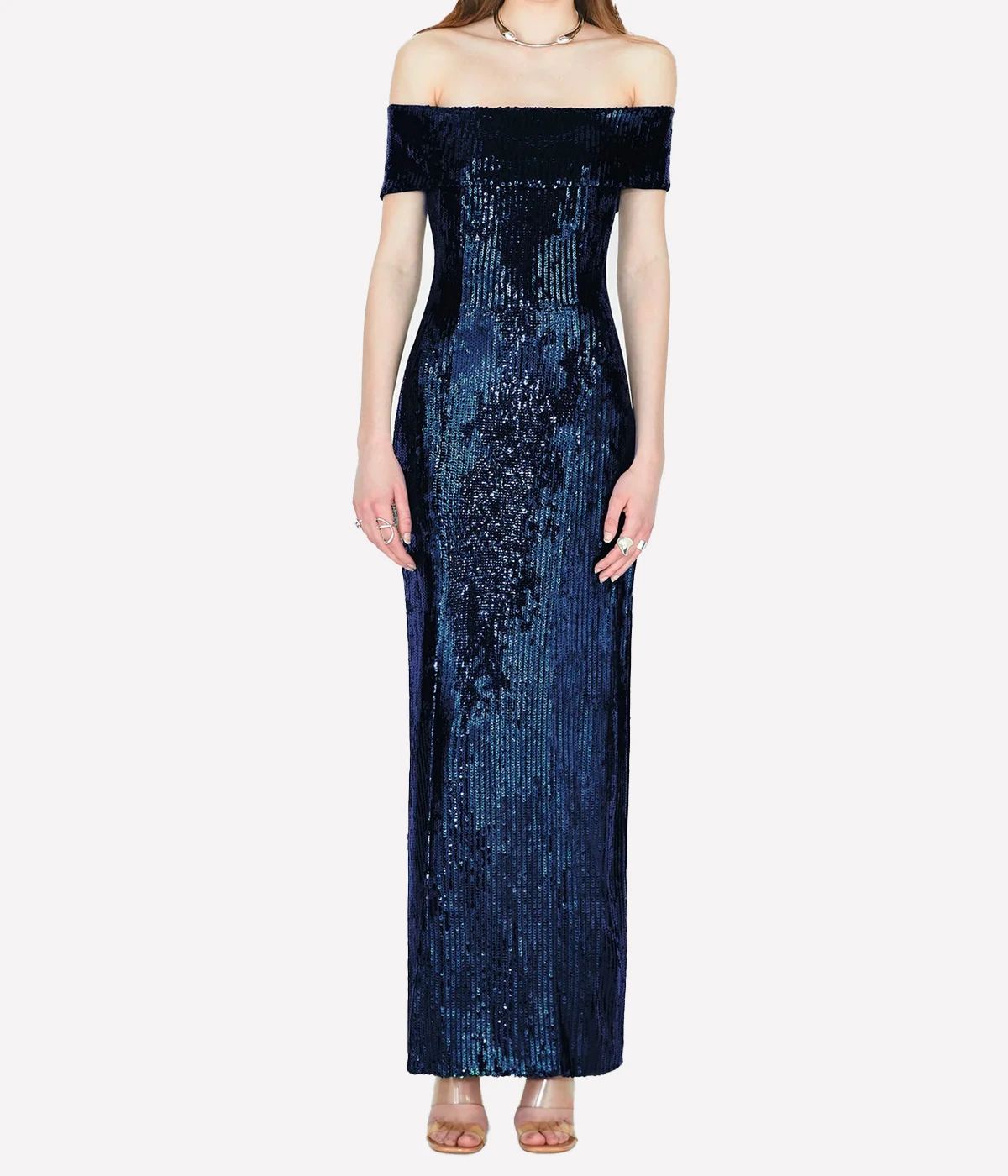 Sequin Glencoe Dress in Midnight