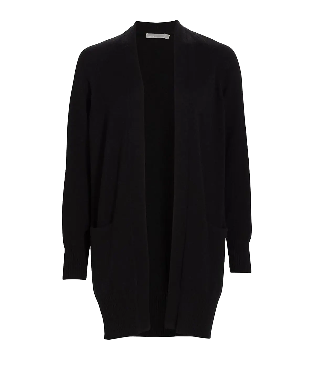 ALT text: Vince Shawl Collar Cardigan in plush cashmere with a relaxed silhouette