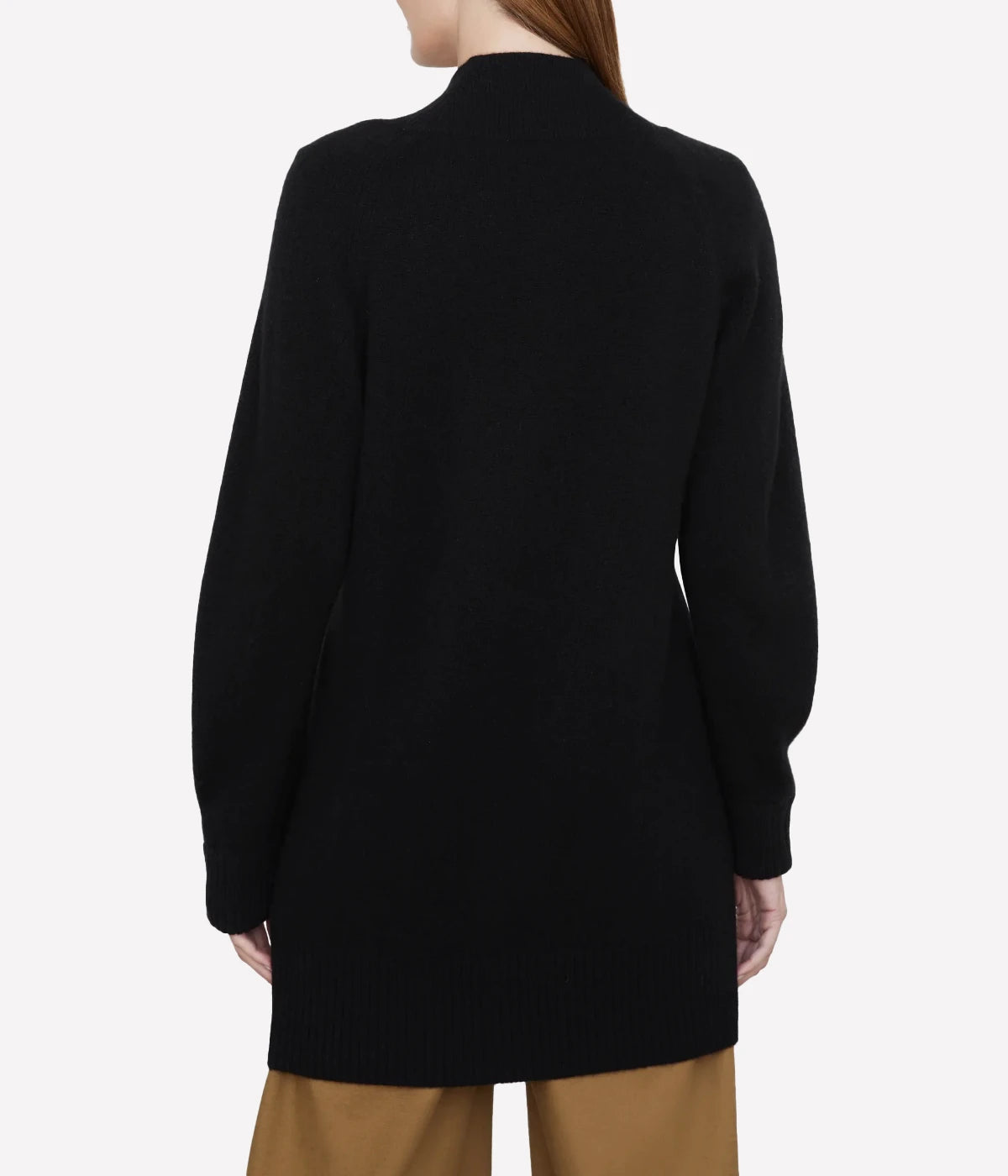 Shawl Collar Knit Cardigan in Black