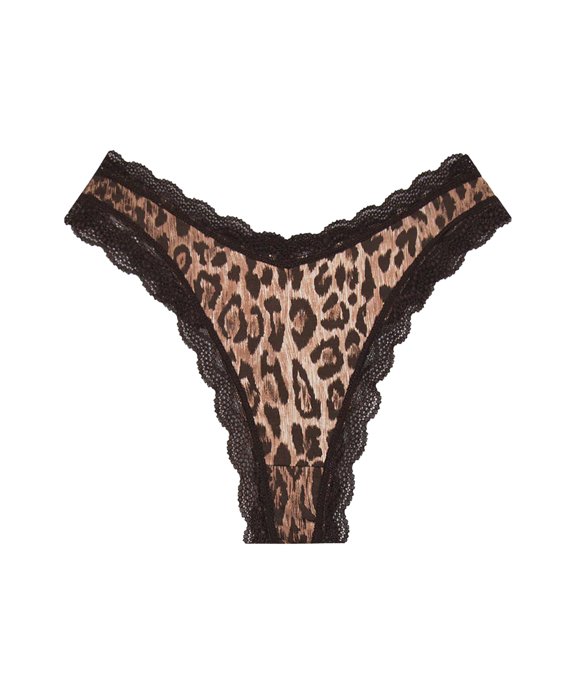 RIXO Dipped Thong in Leopard