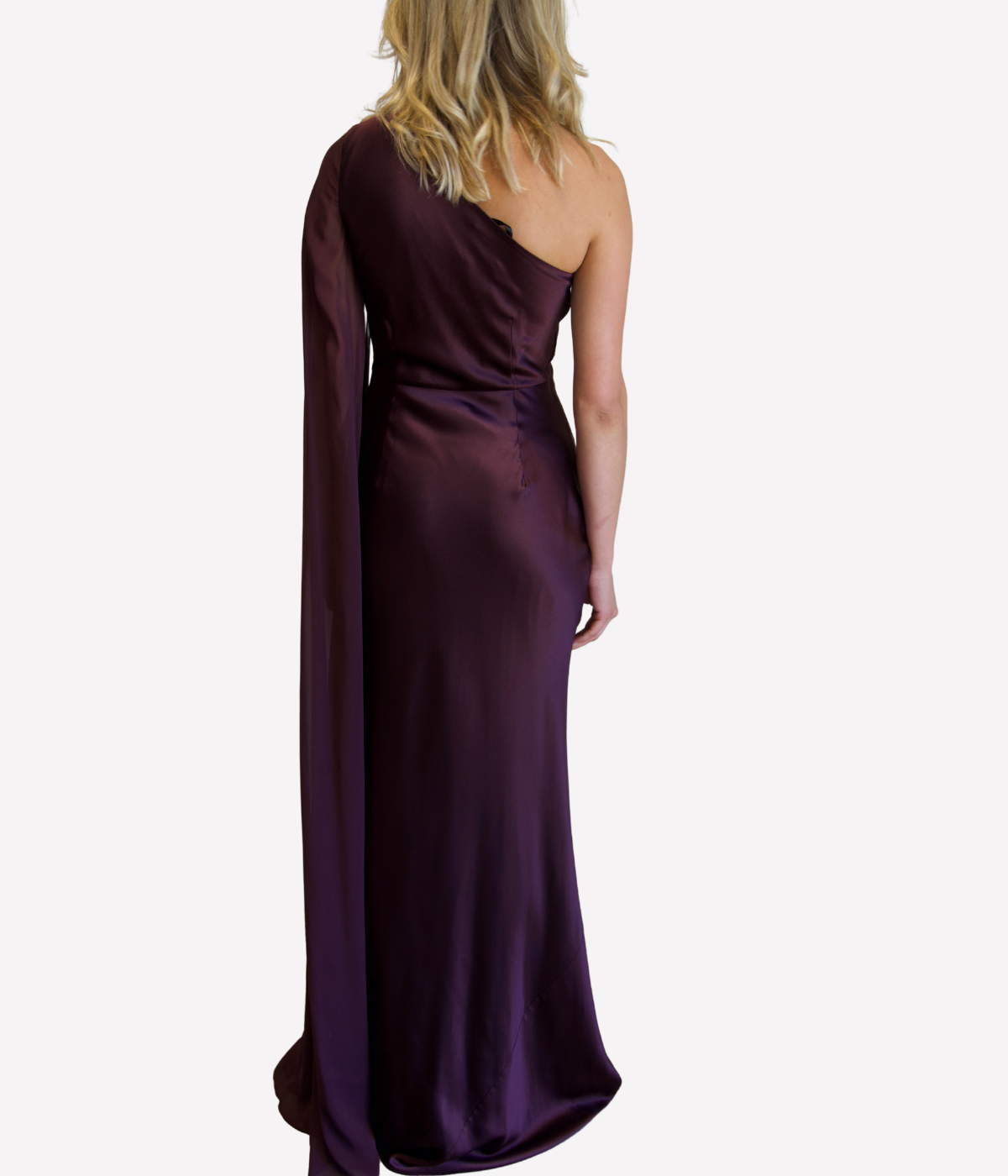 *FINAL SALE* Silk Satin Gown in Brown