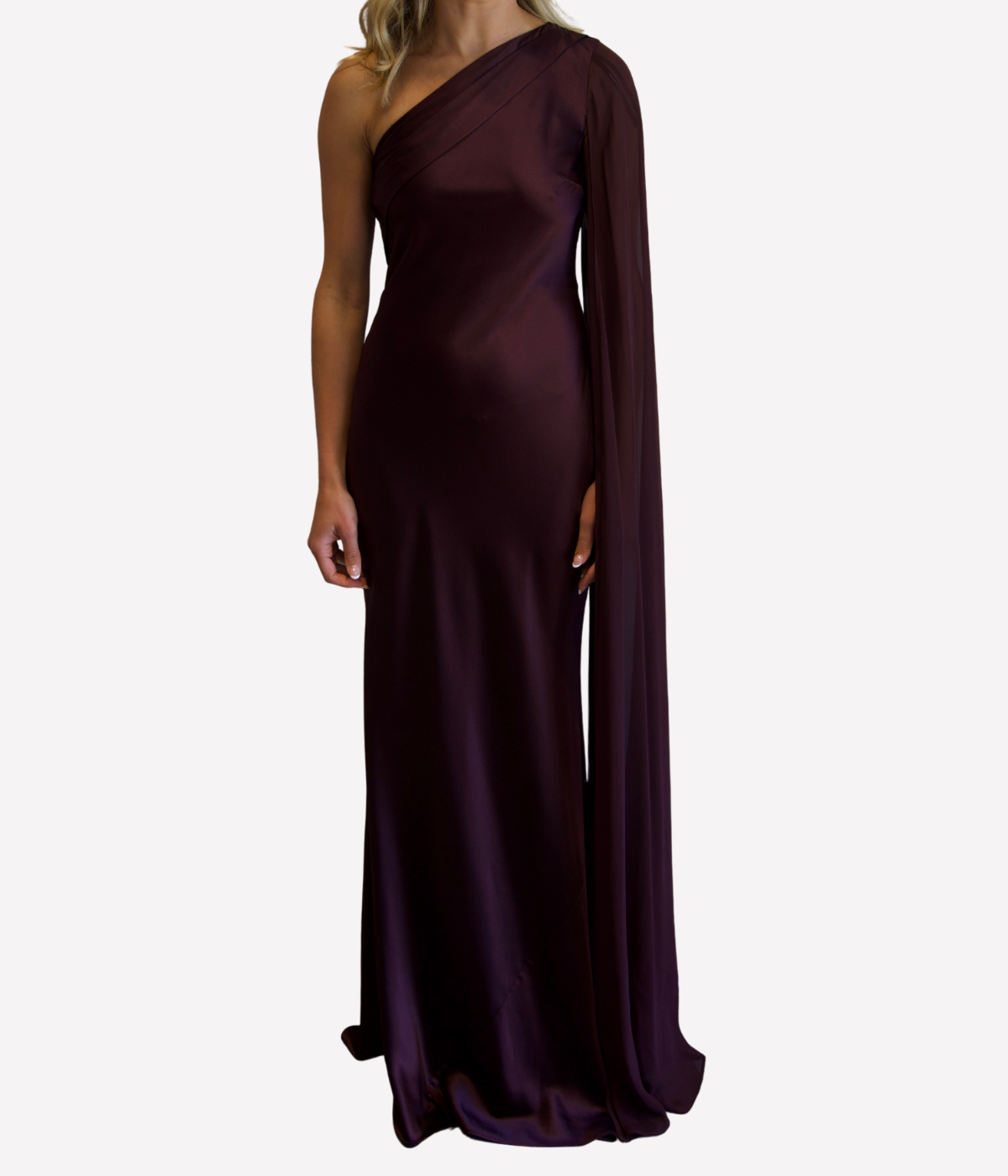 *FINAL SALE* Silk Satin Gown in Brown