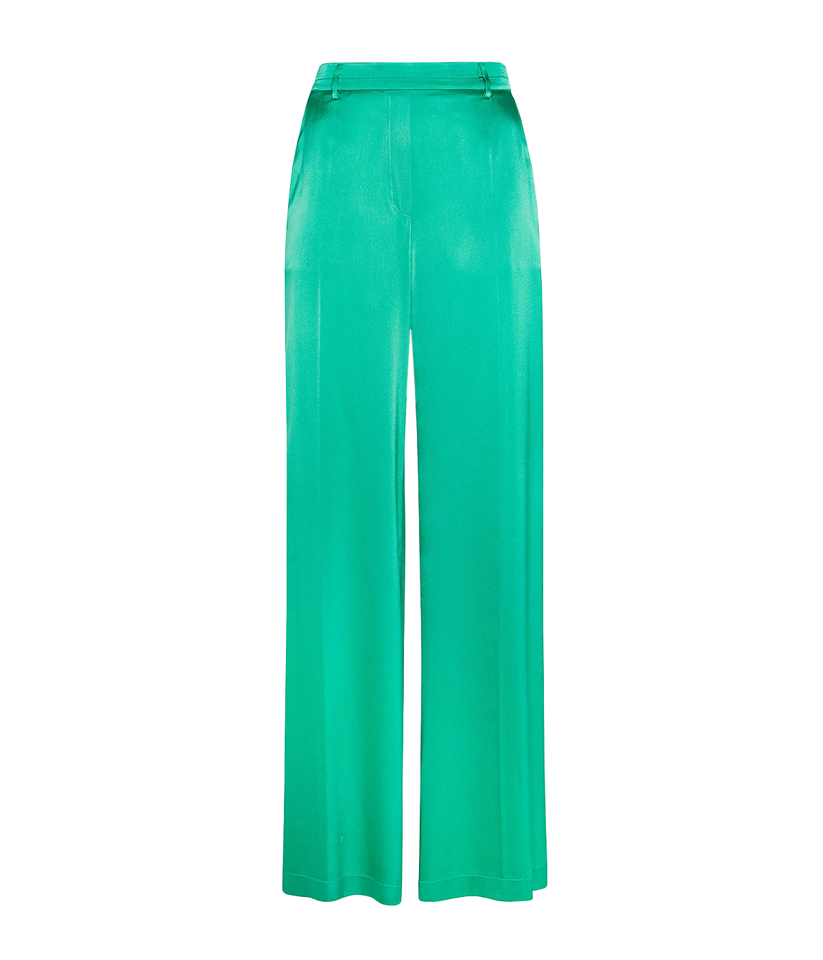 Silk Satin Wide Leg Pant in Boreale