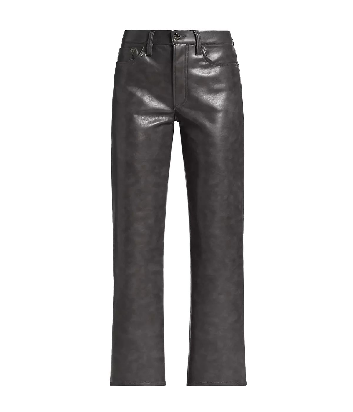 Sloane Leather Blend Pants in Smoke