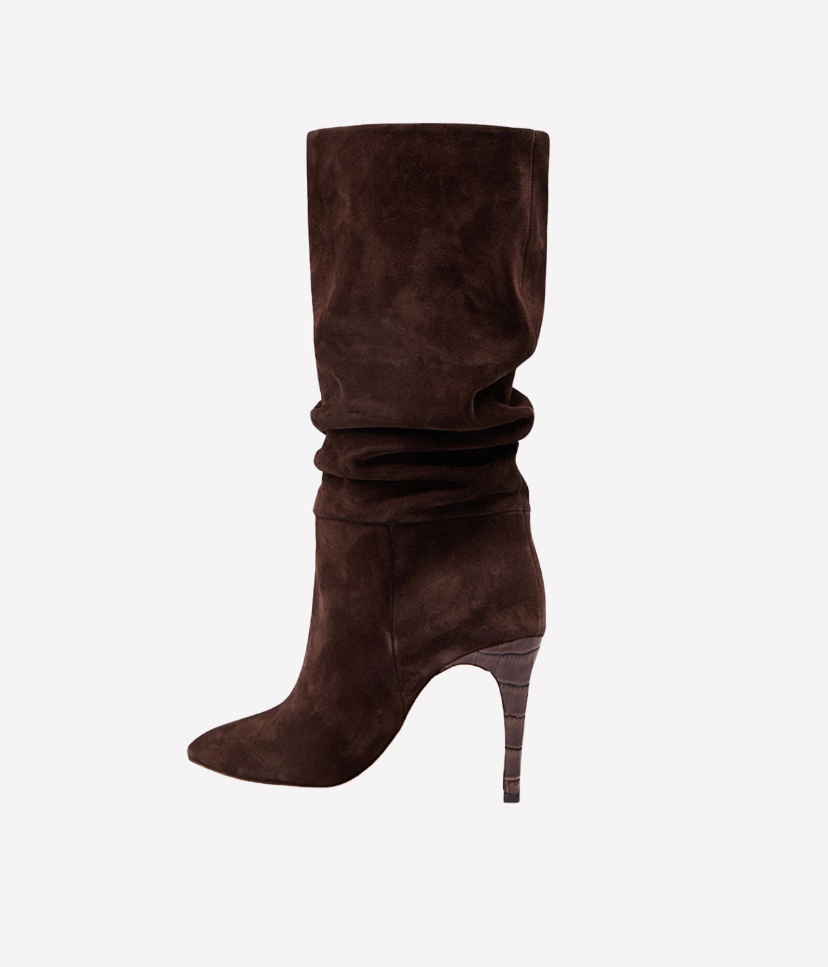 Slouchy Boot 85 in Cioccolato