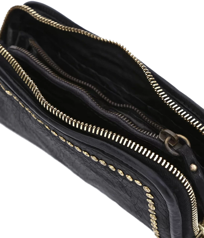 Small Studded Wallet in Black