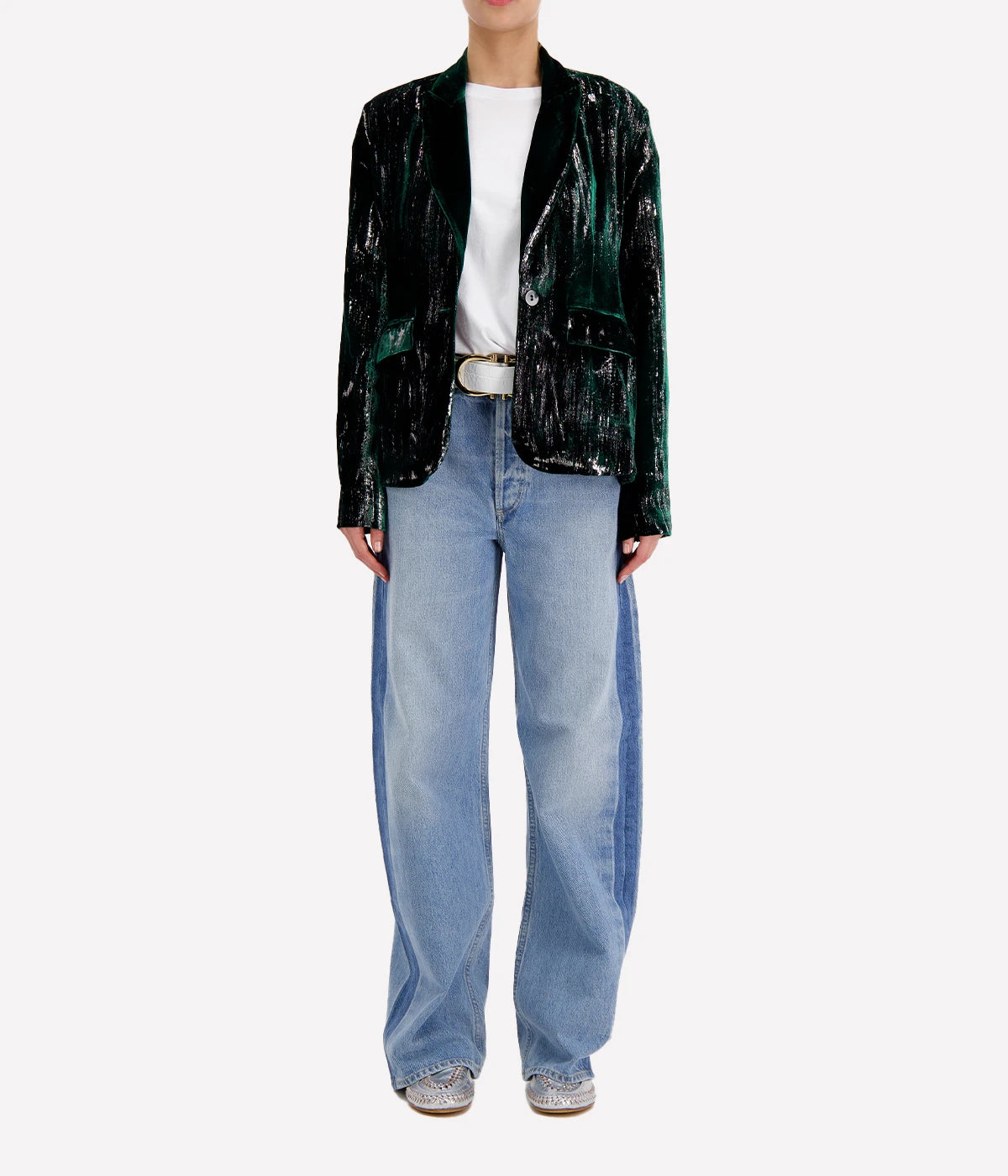 Stretch Velvet Jacket in Wild