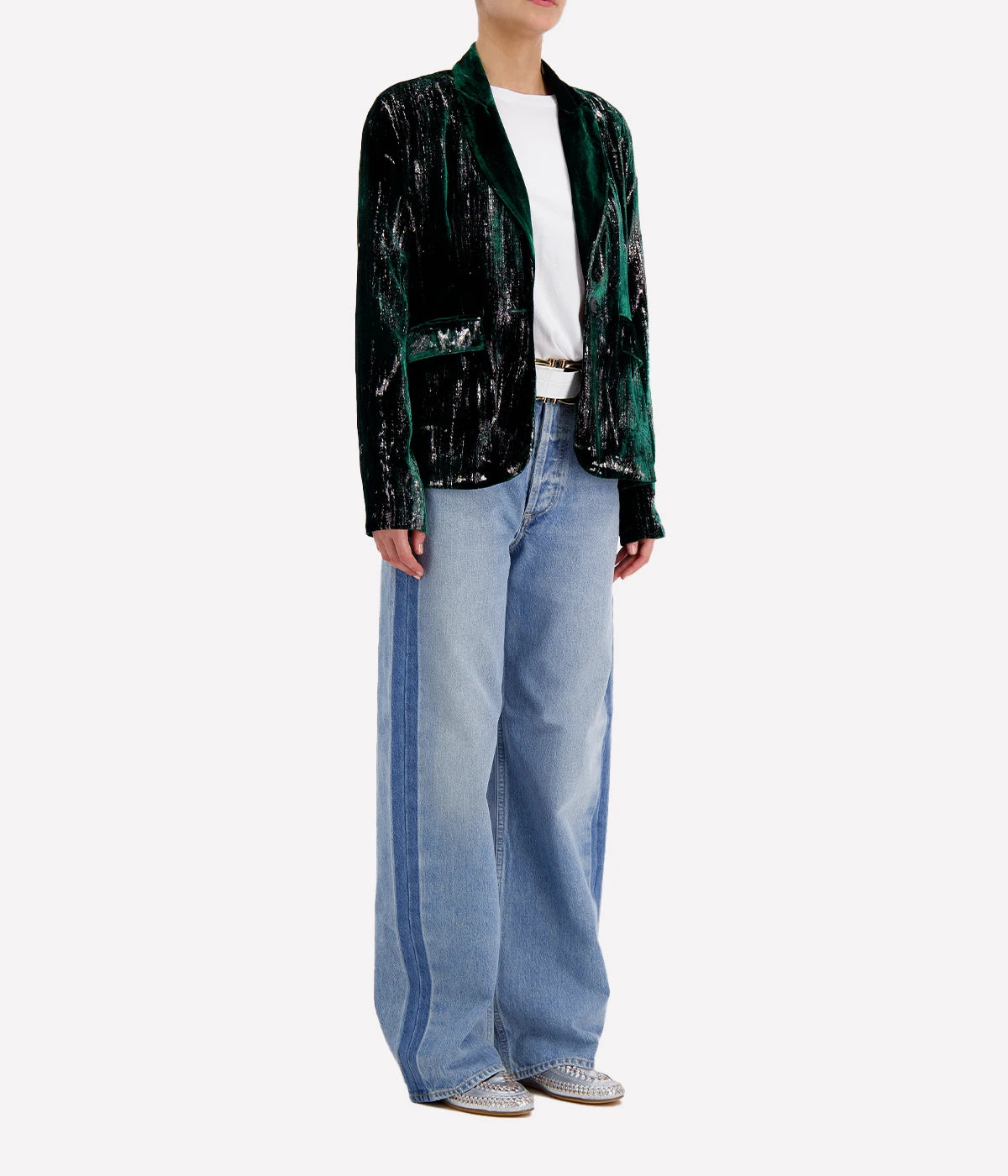 Stretch Velvet Jacket in Wild