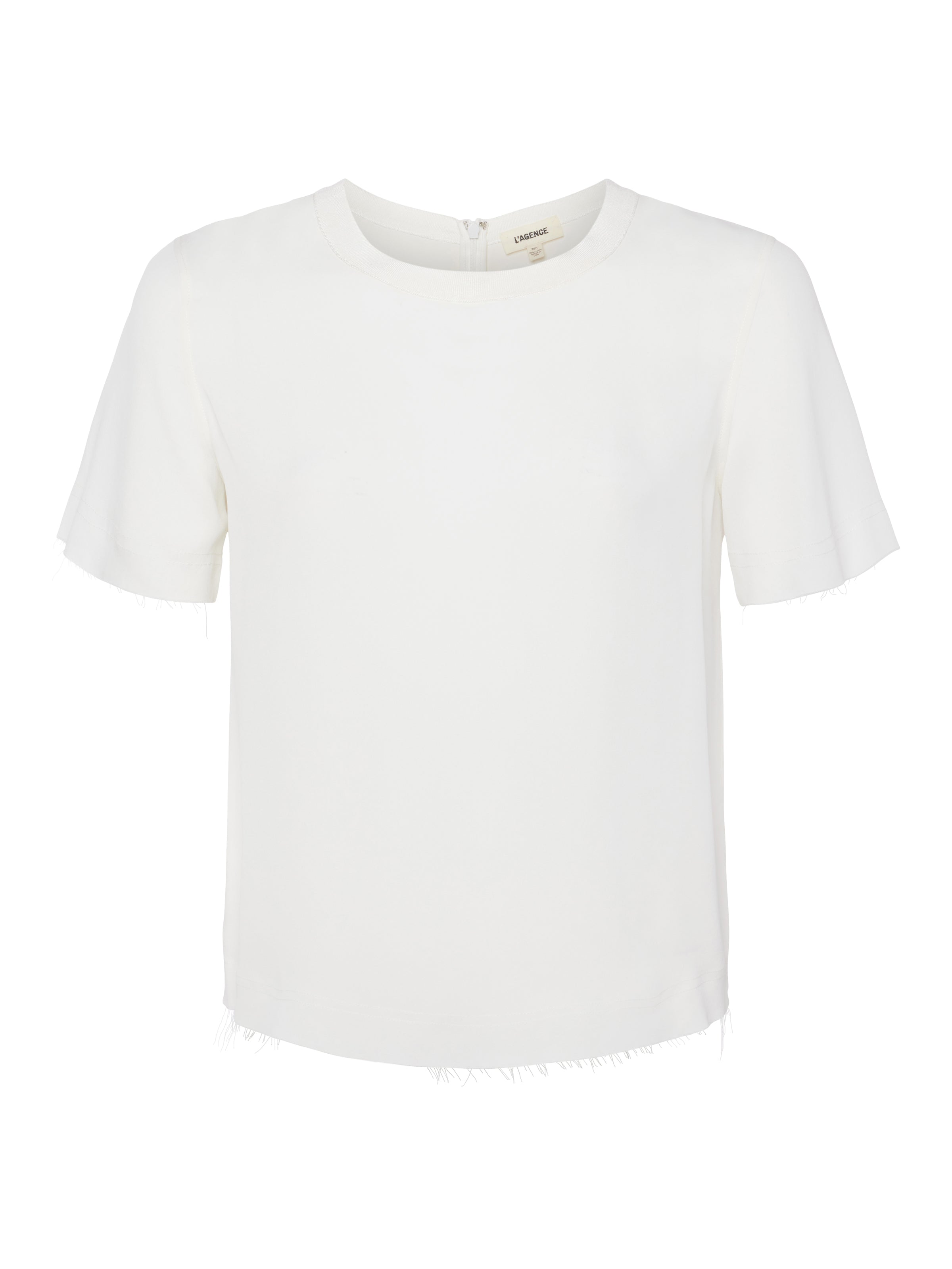 Suzette Silk T-Shirt in White