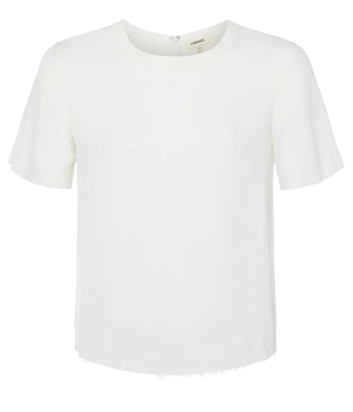 Suzette Silk T-Shirt in White