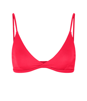 The Sweet Victory Top in Rescue is a bikini with minimal coverage in a neon red colour. It lifts and separates, holding the bust in. Perfect for tanning at the beach or the pool, or worn as a bralette all day. 