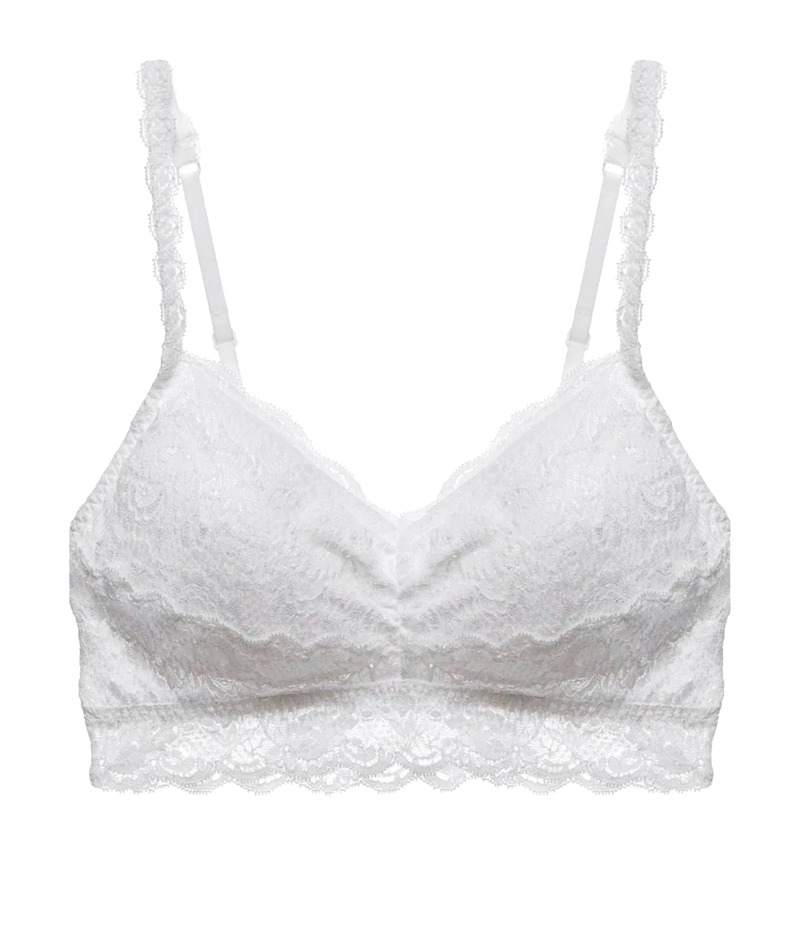 Sweetie Padded Lace Bra in WHITE