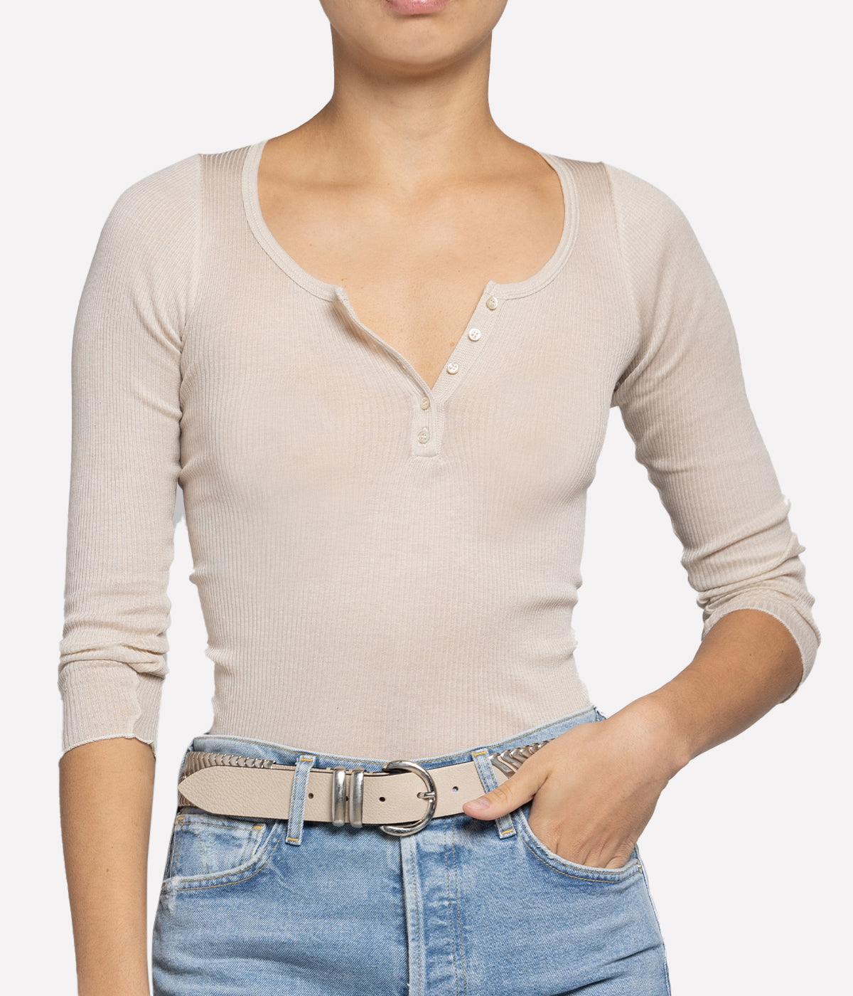 Lamylic Top in Ecru