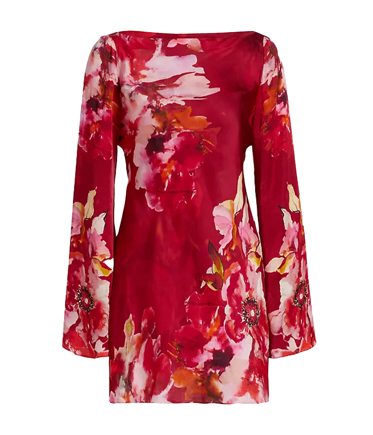 *FINAL SALE* Short Dress in Burgundy Mix