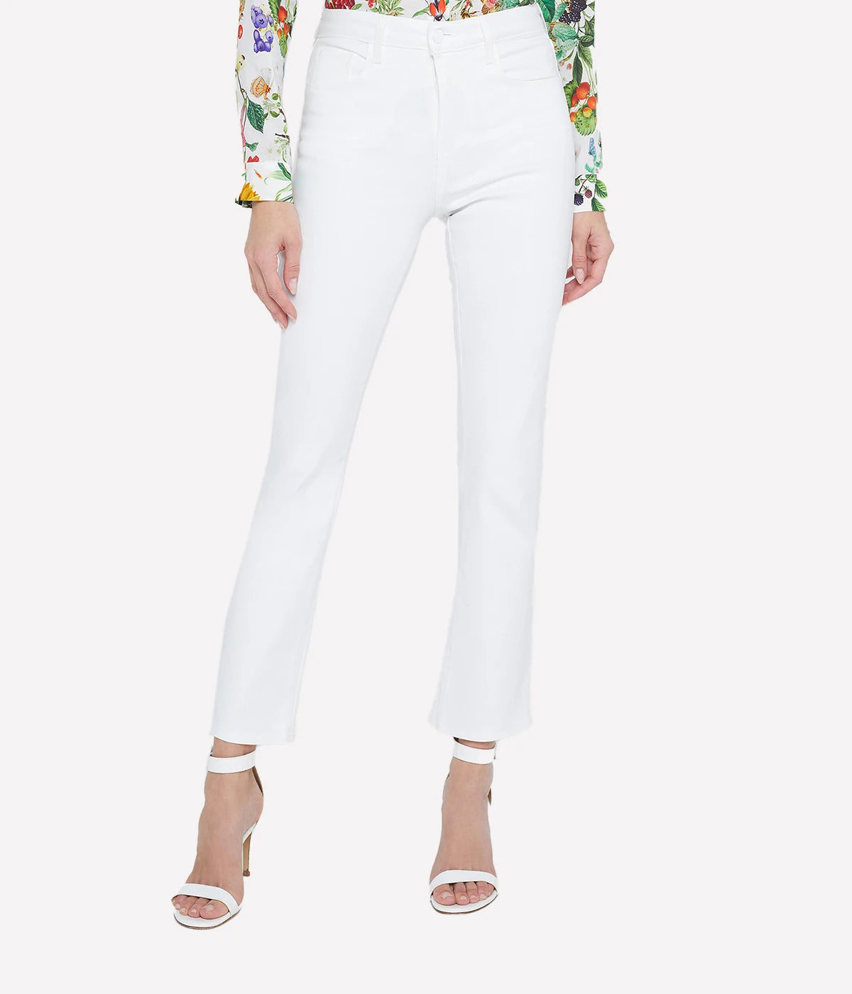 Tati H/R Crop Jean in Blanc Coated