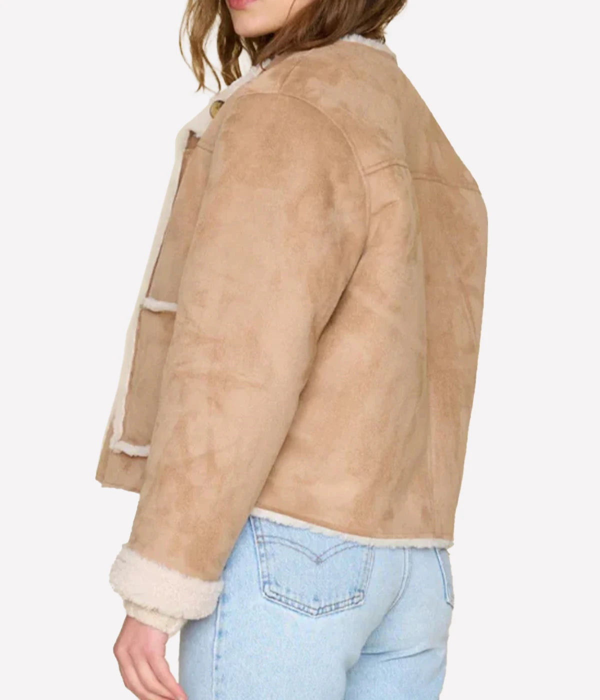 Thayer Suede Jacket in Driftwood