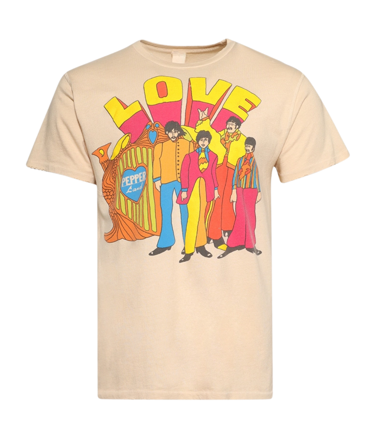 The Beatles Crew Tee in Tea Stained