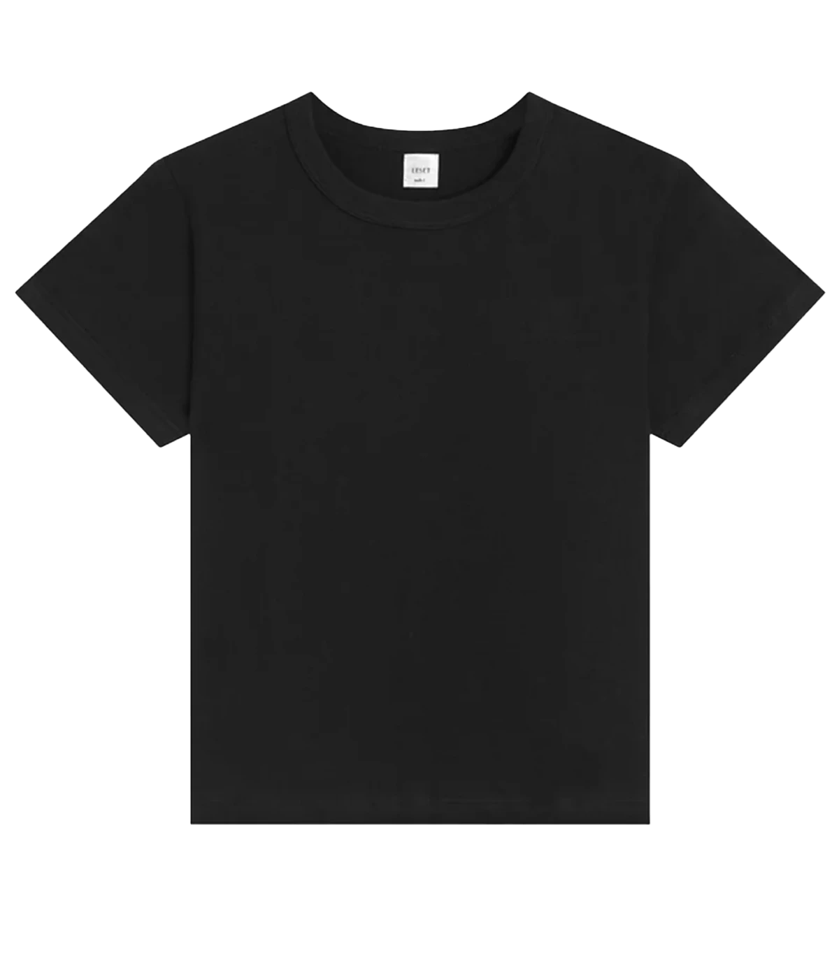 A timeless classic black cotton t-shirt, short sleeve and round neckline 100% cotton. Comfortable, everyday t-shirt, chic and effortless, modern woman, made internationally, bra friendly. 