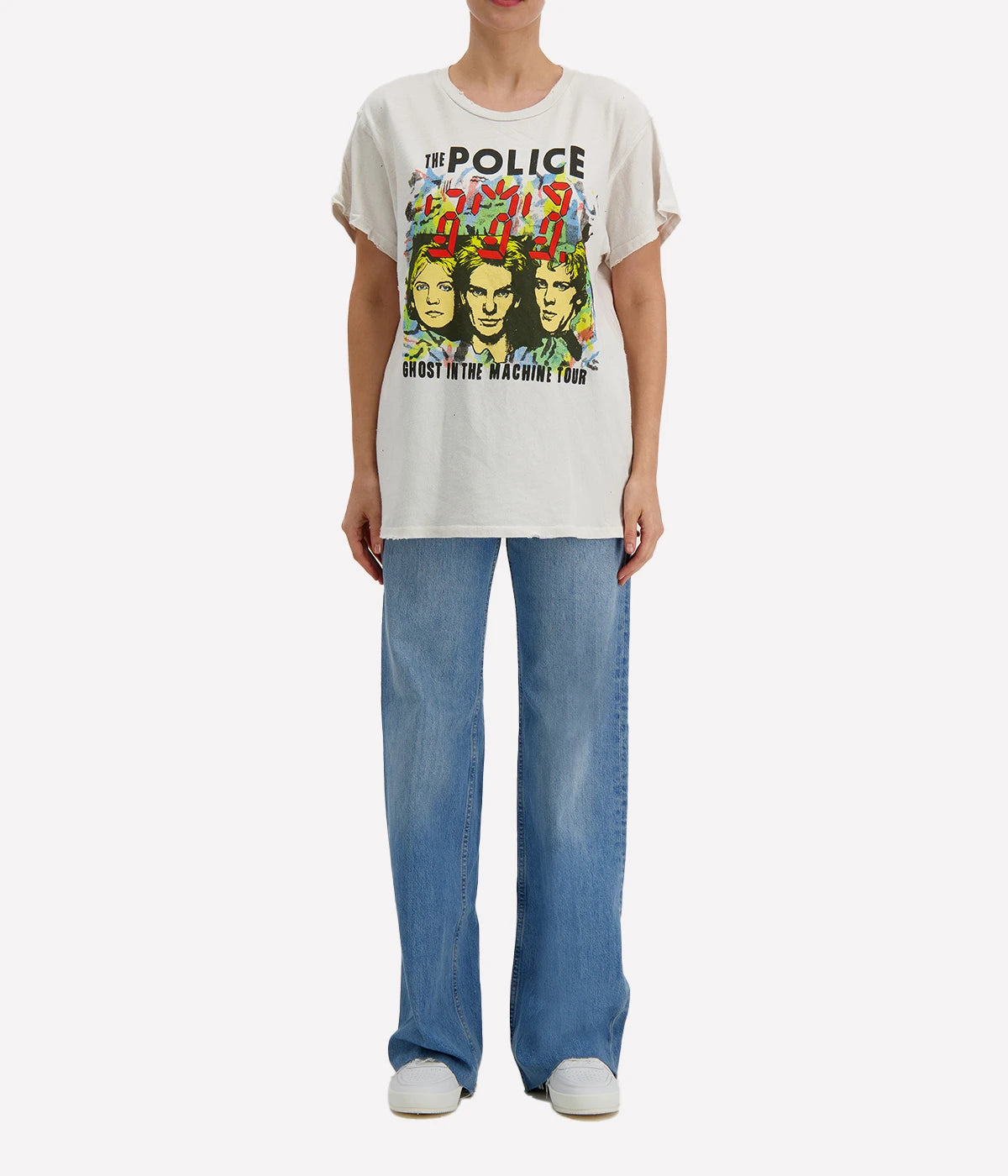 The Police T-Shirt in Vintage White