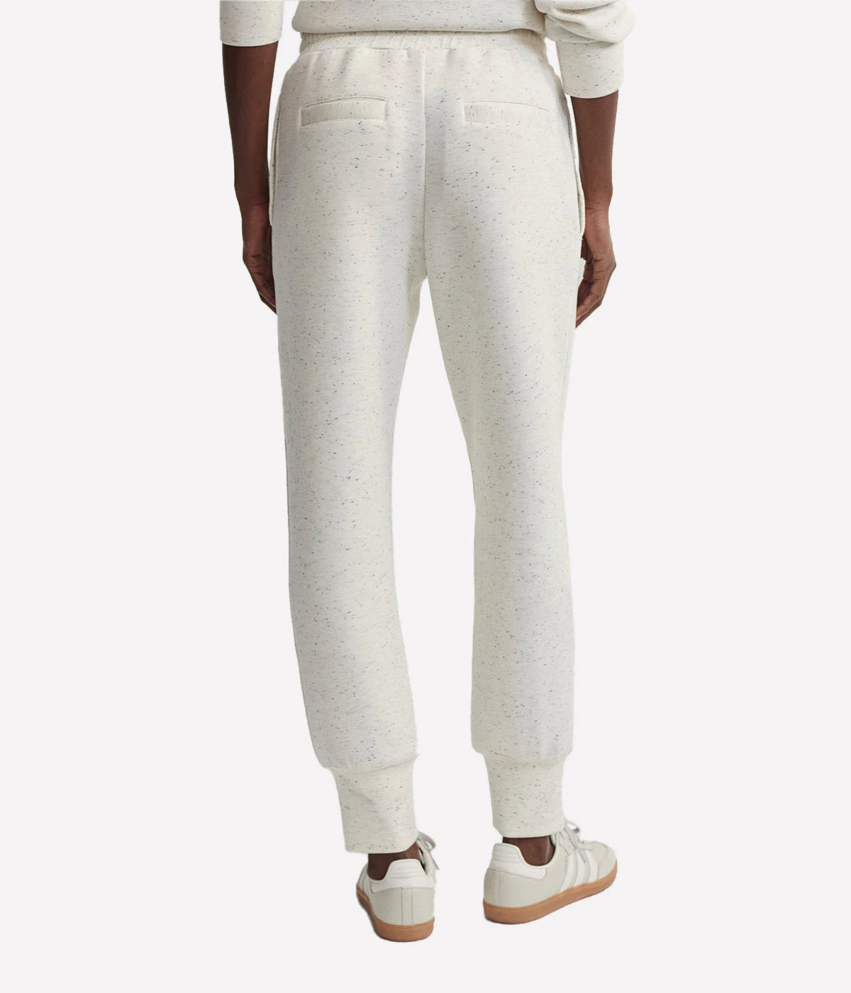 The Slim Cuff Pant in Ivory Marl Fleck