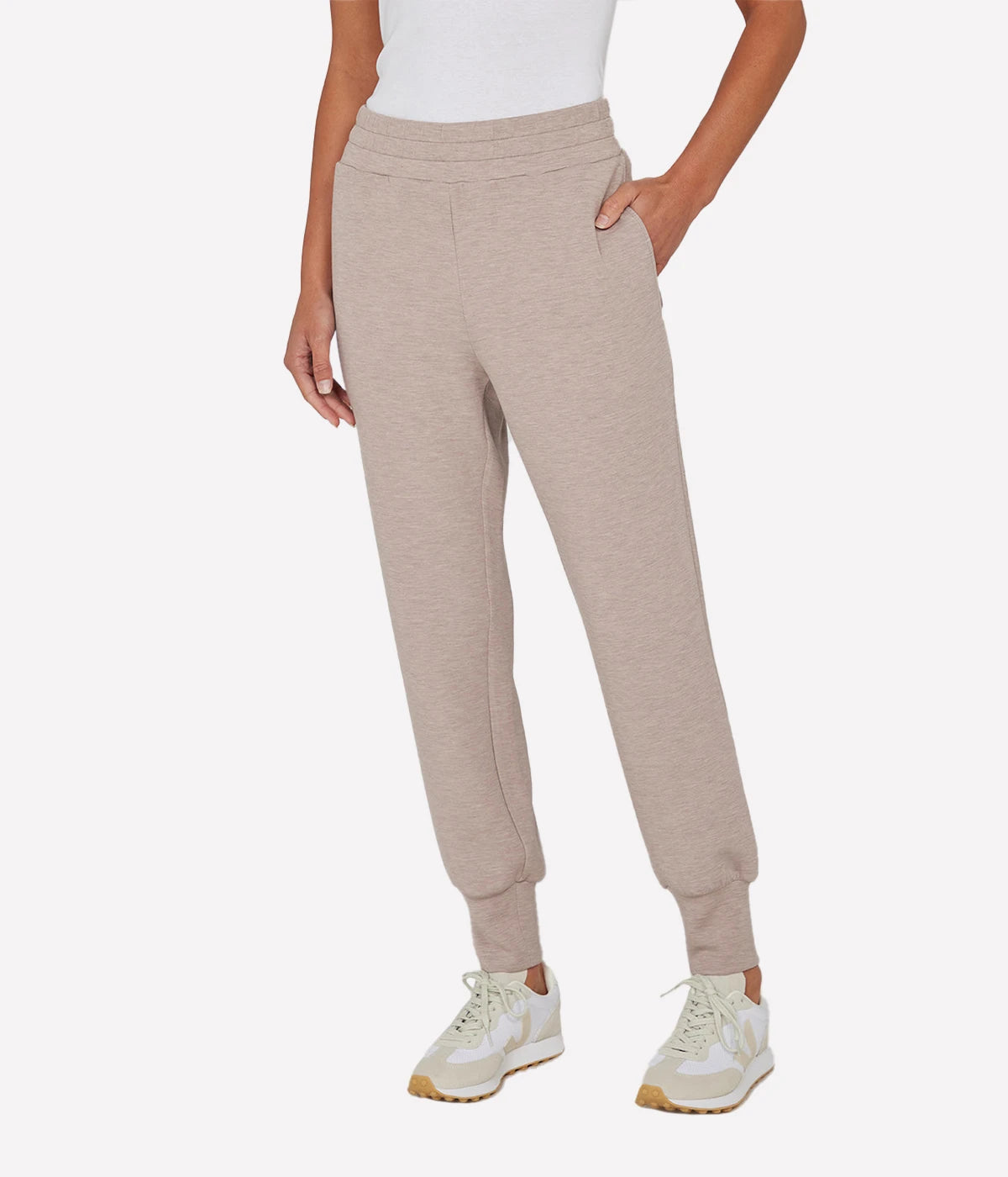 The Slim Cuff Pant in Taupe Mal