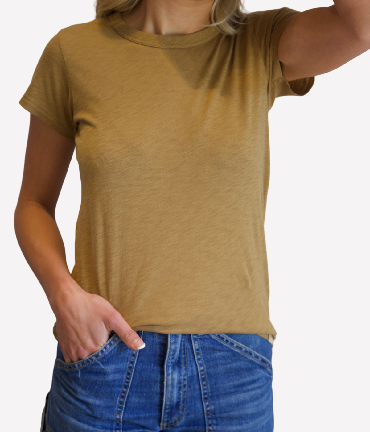 *FINAL SALE* The Slub Tee in KHAKI